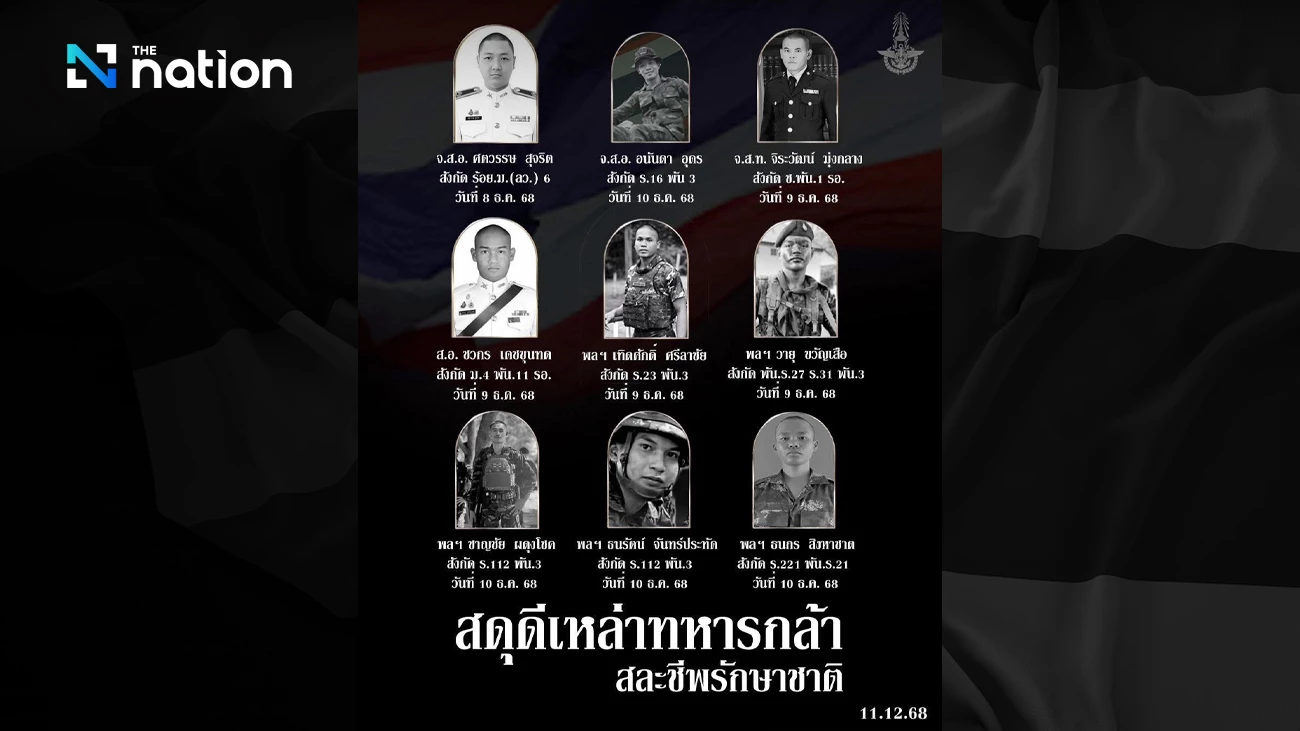 Sembilan Tentara Thailand Gugur dalam Bentrokan di Perbatasan Kamboja